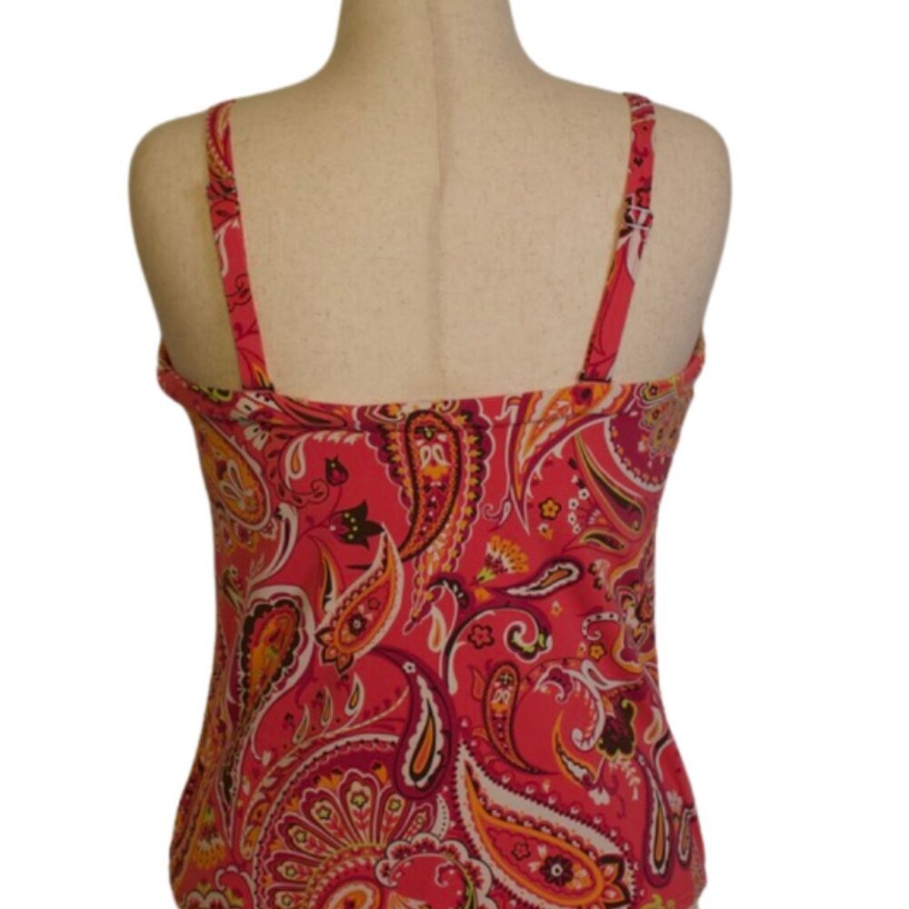 Lands' End Plus Swim Tankini Top & Swim Bottom Set Size 14 Pink - Picture 3 of 9